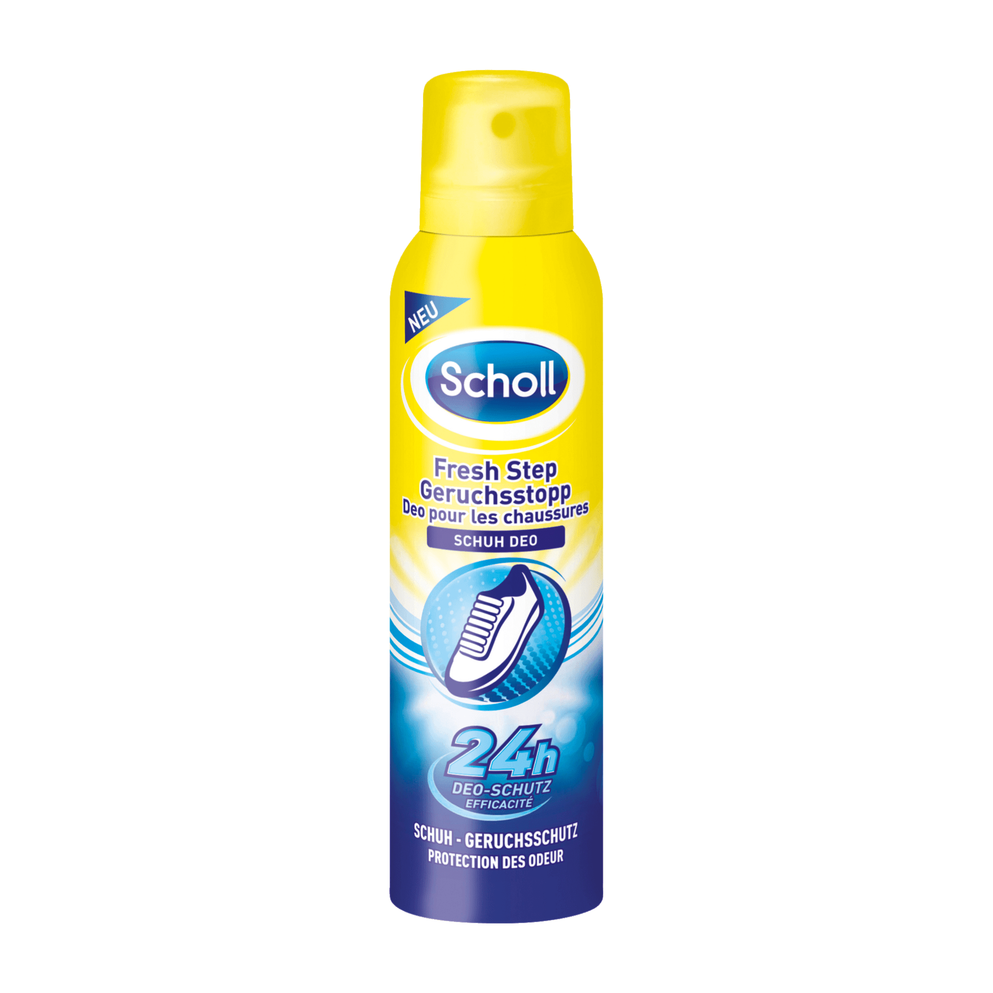 SCHOLL_Chaussure_spray_déodorant_frais_Étape_arrêt_d'odeur_,150_ml