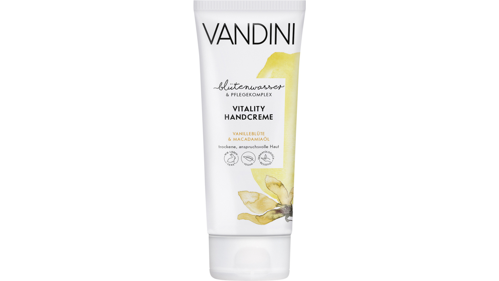 Aldo VANDINI Crème de Main Huile de fleur de vanille et de macadamia, 75 ml
