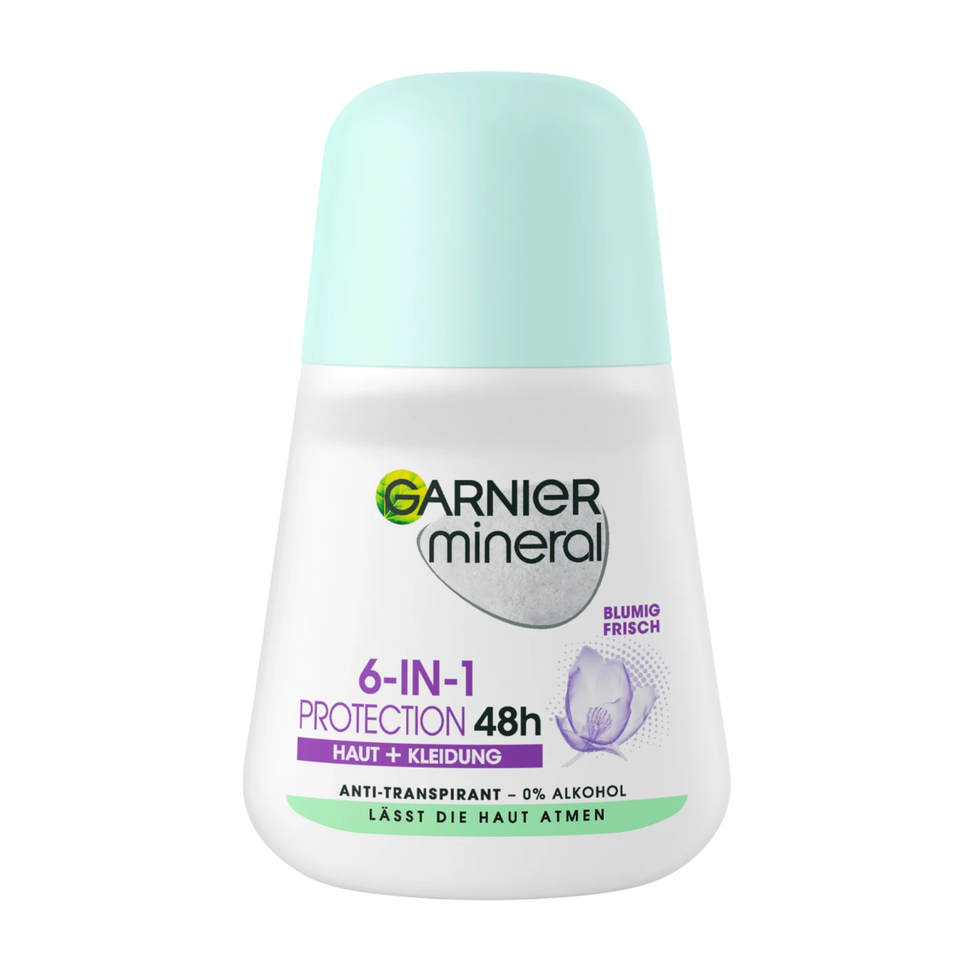 GARNIER Déodorant Roll On Antisudorifique 5 Protection Minérale, 50 ml
