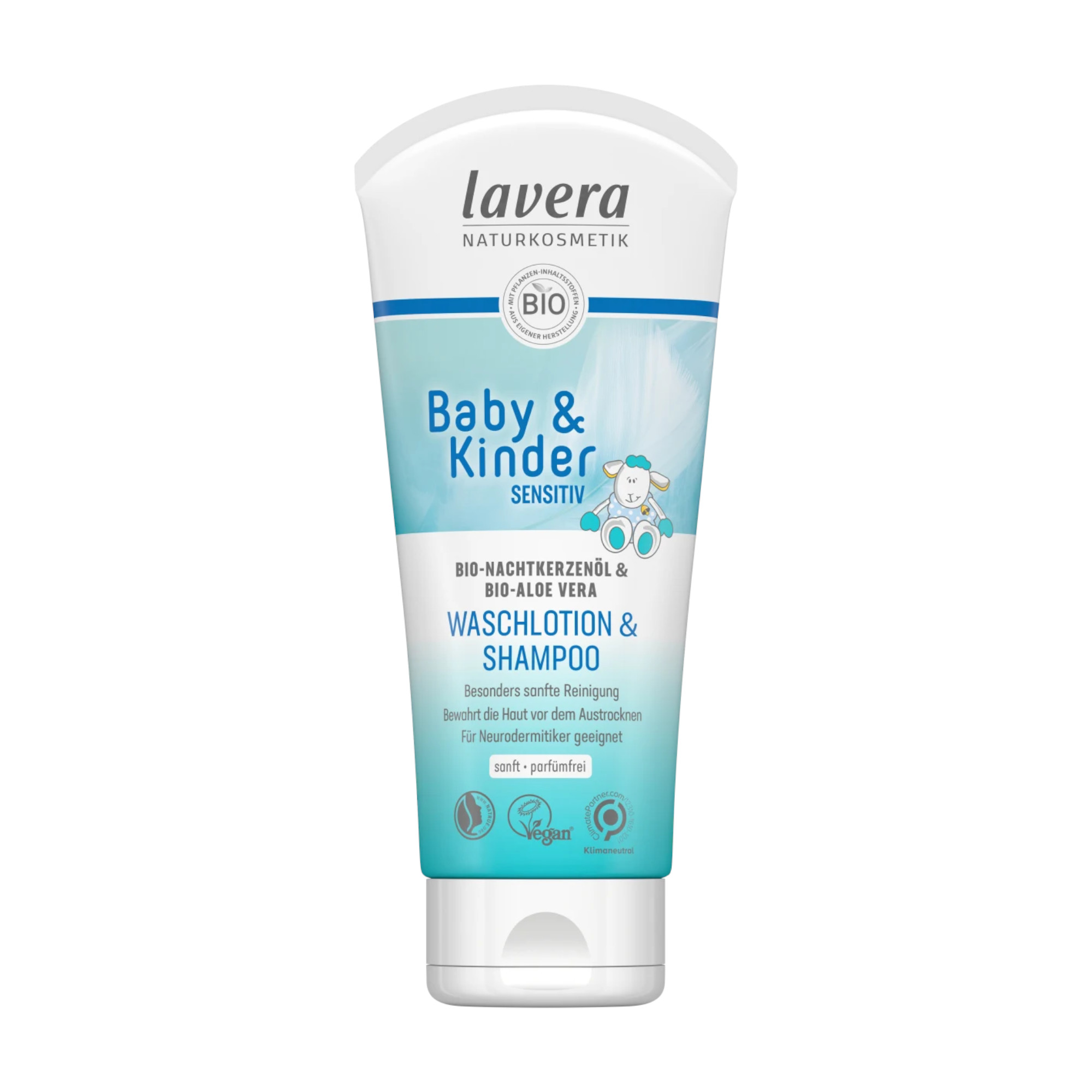 LAVERA Lotion lavante et shampoing pour bébés et enfants Sensitive, 200 ml