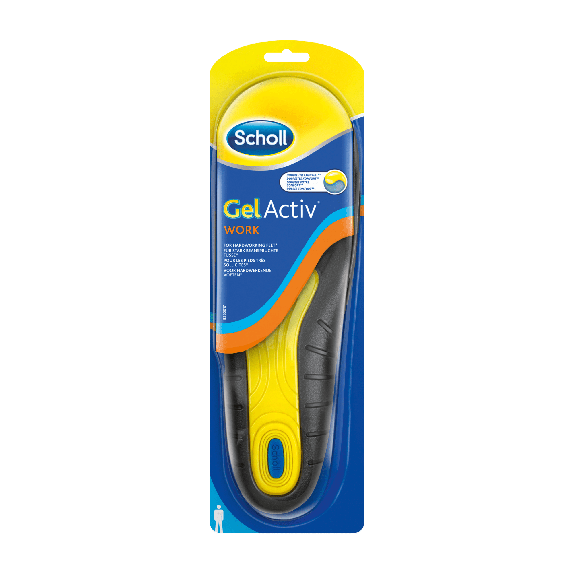 SCHOLL Semelles de travail GelActiv pour hommes