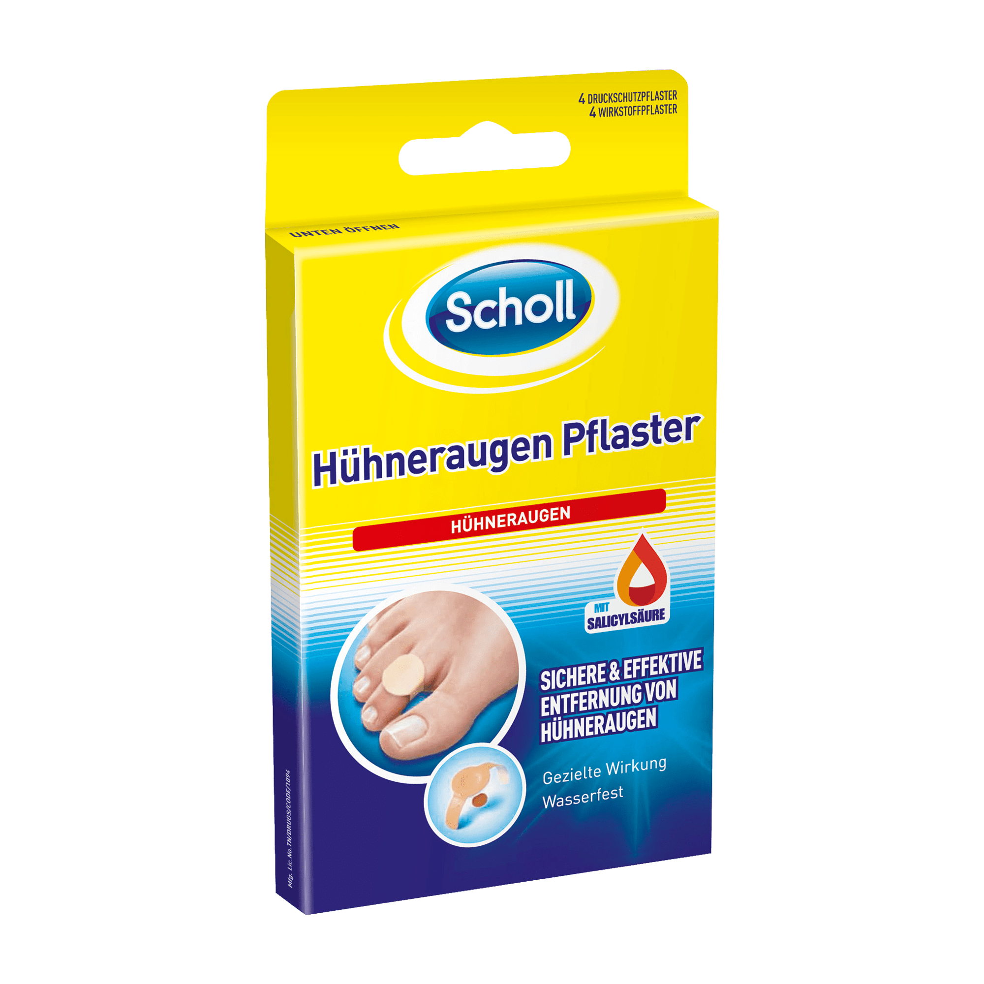 SCHOLL Emplâtres Anti-Cors, 4 pcs