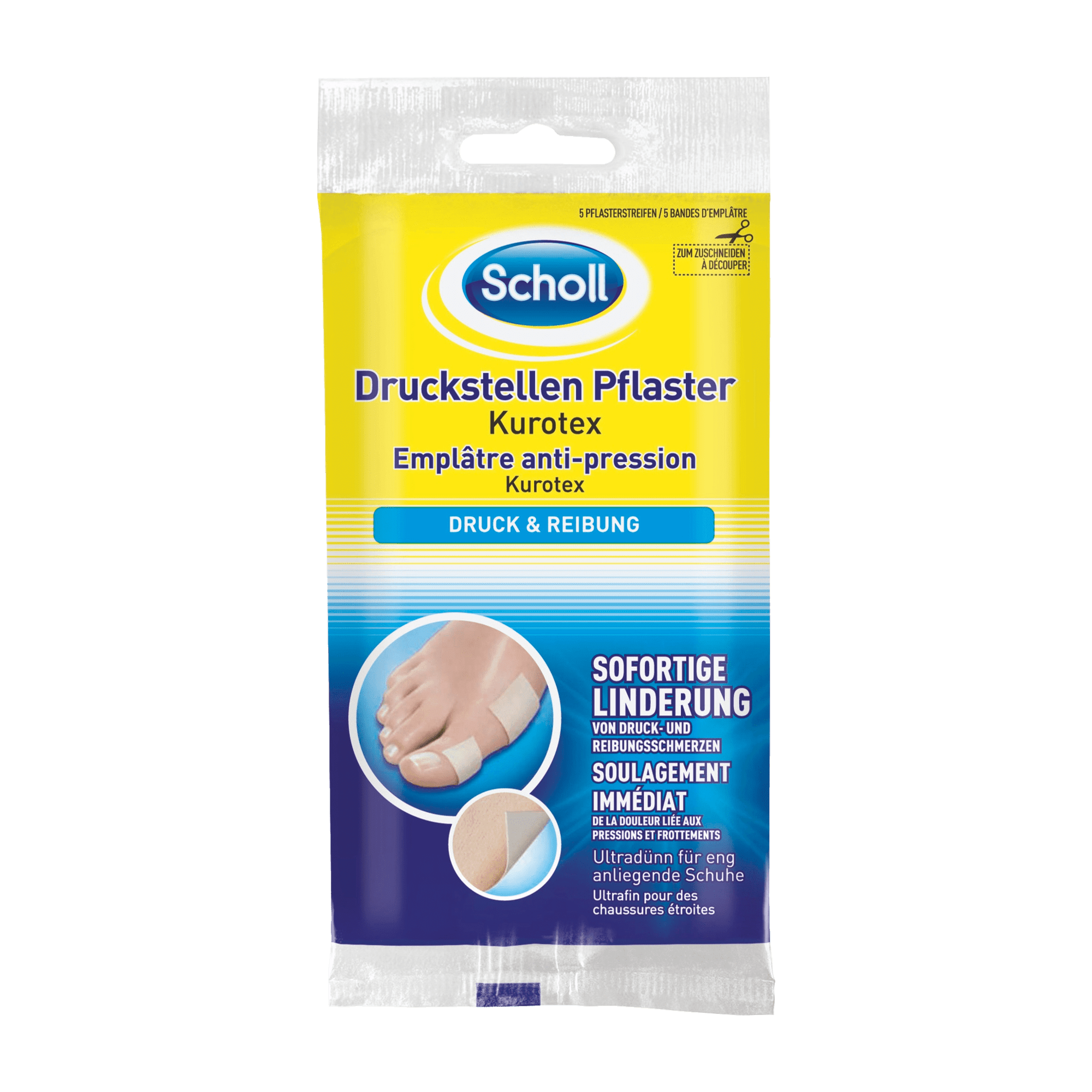 SCHOLL Emplâtres Anti-Pression Kurotex, 5 pcs