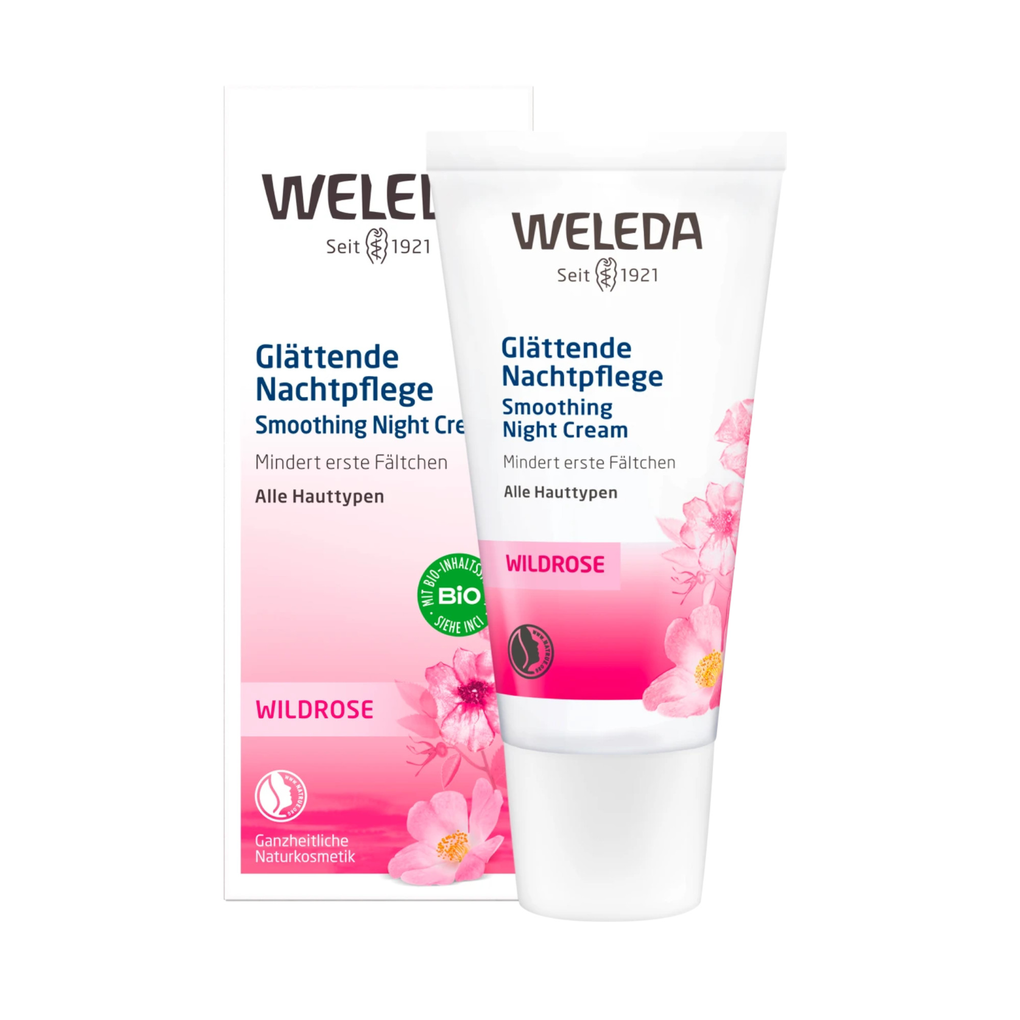 WELEDA Crème Visage de Nuit Lissante Wildrose, 30 ml