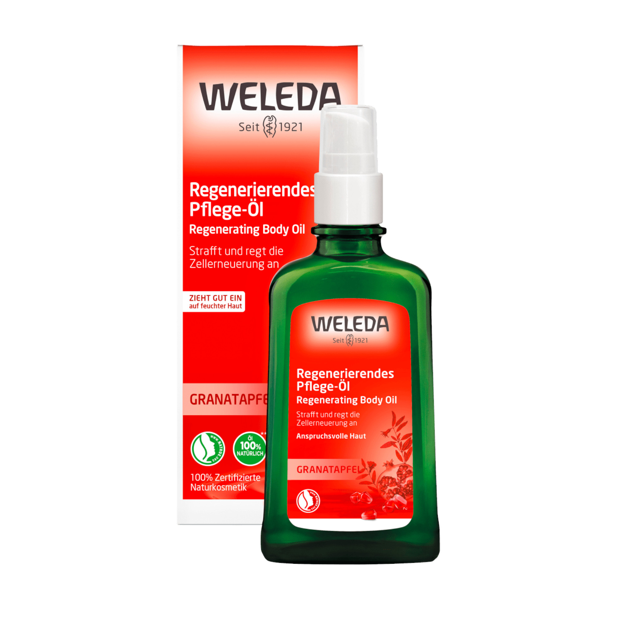 WELEDA Huile Corporelle Huile de Régénération à la Grenade, 100 ml