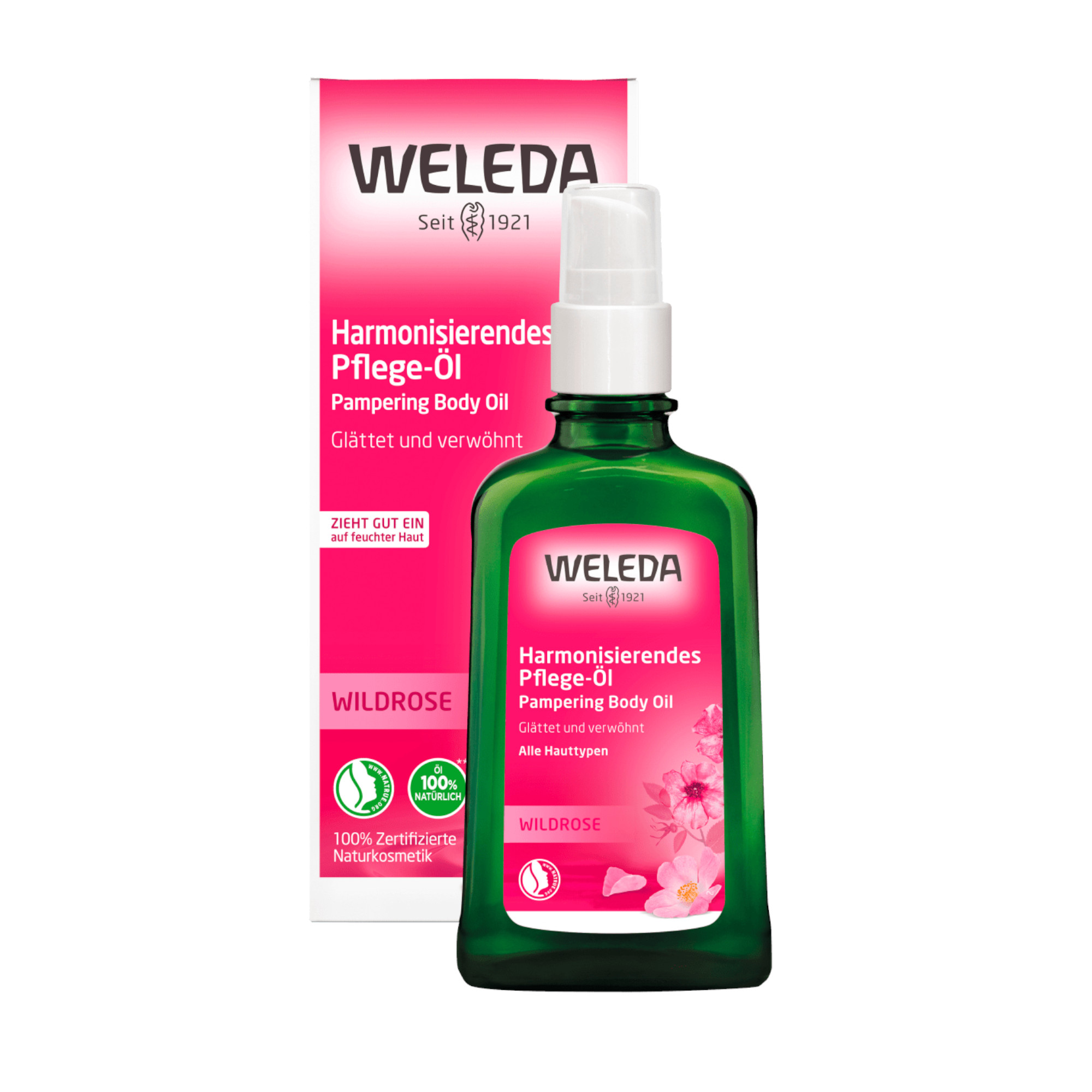 WELEDA Huile de soins Corporelle Wild Rose Harmoniser, 100 ml